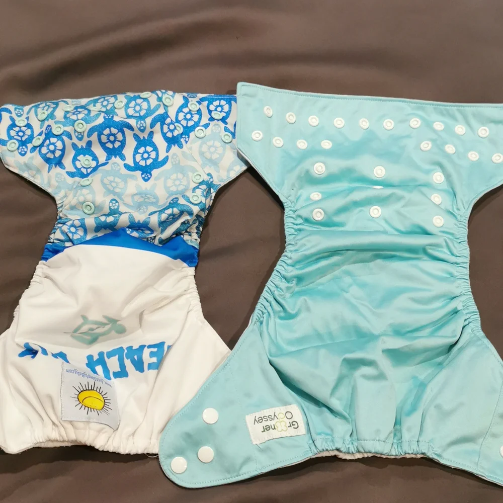 Beach Bum pocket cloth diaper set